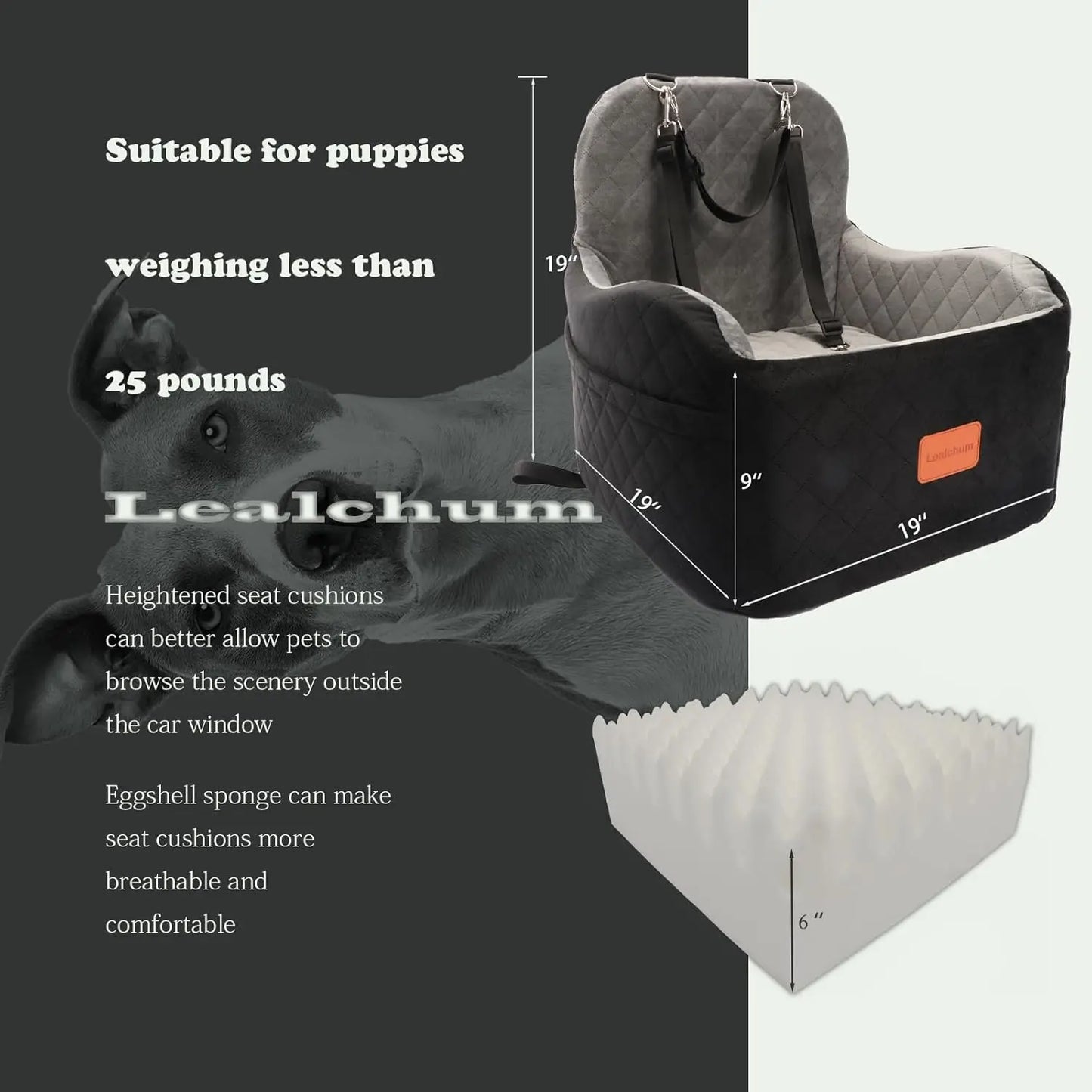 Car Seat for Small/Medium Dogs