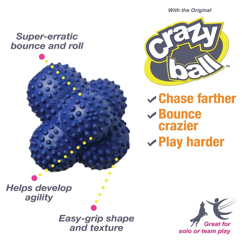 Bouncy Fetch Ball Durable Rubber Interactive Toy