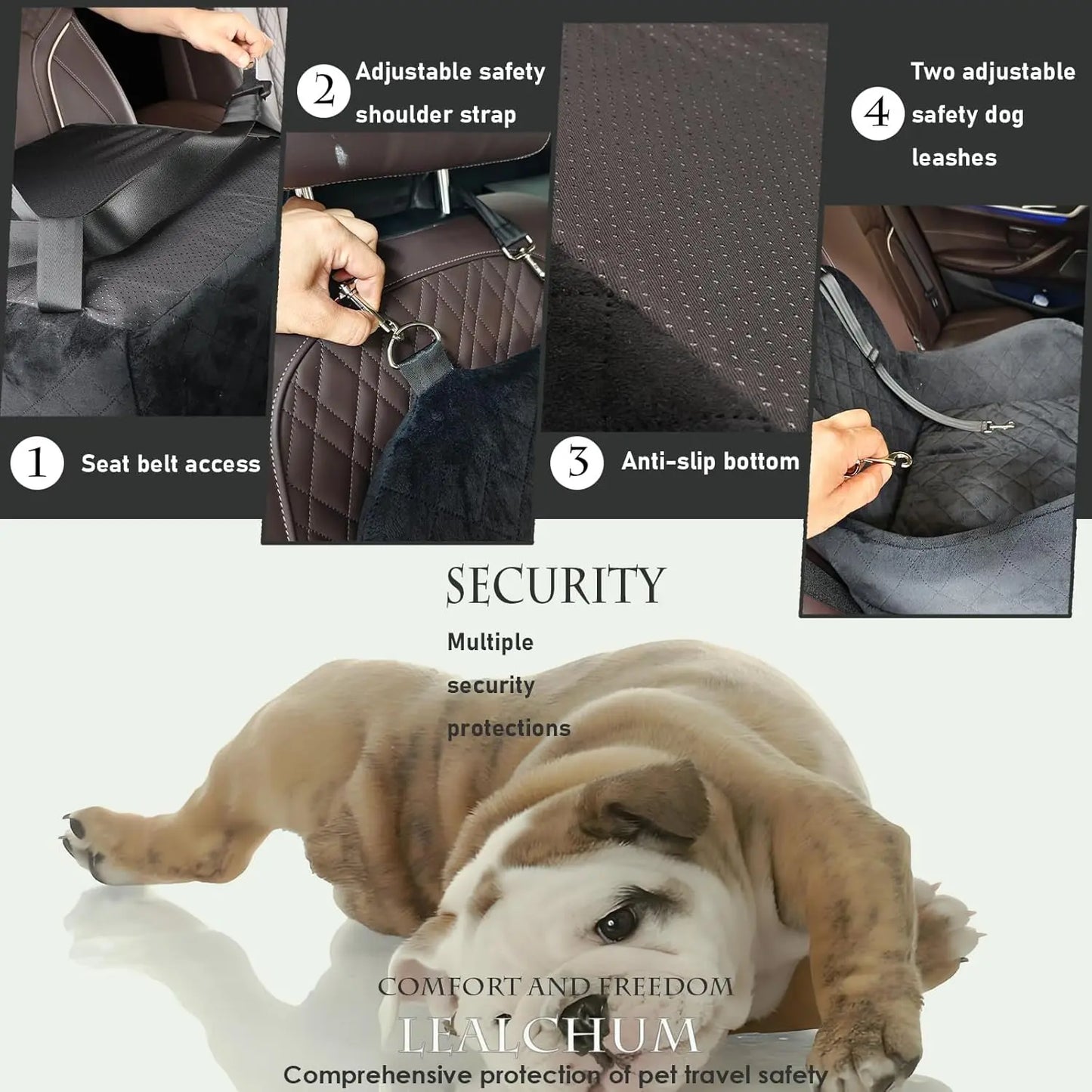 Car Seat for Small/Medium Dogs