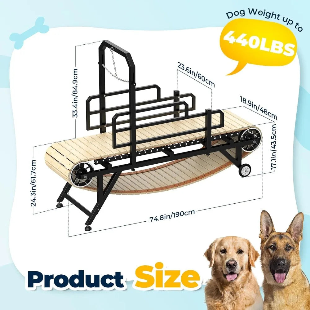75" Large 4 Level Adjustable Treadmill
