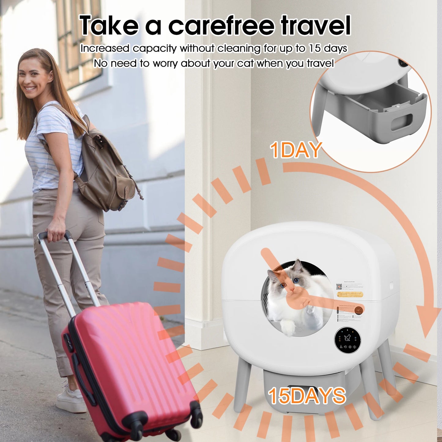 Automatic Smart Cat Litter Box