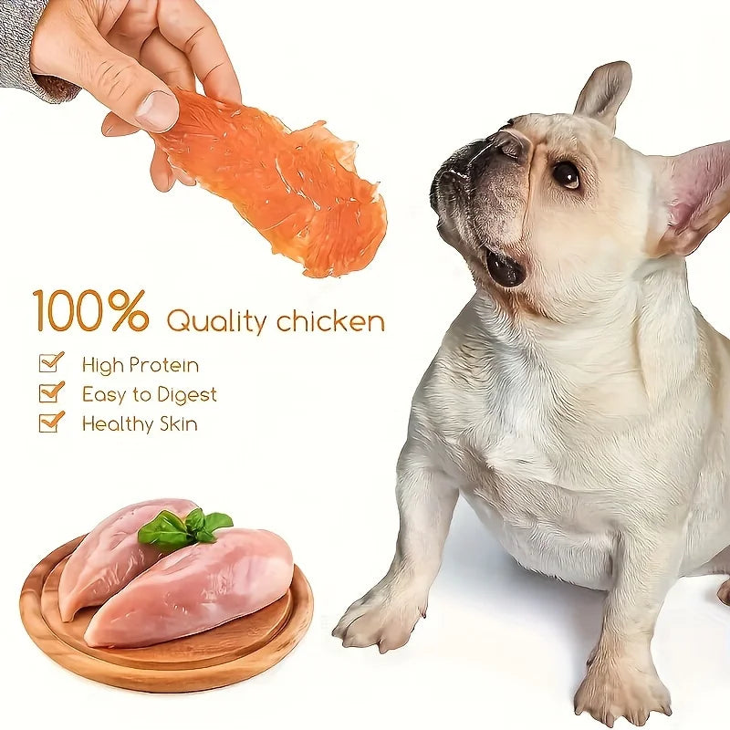 3.53oz/1.1LB Natural Chicken Dog Treats