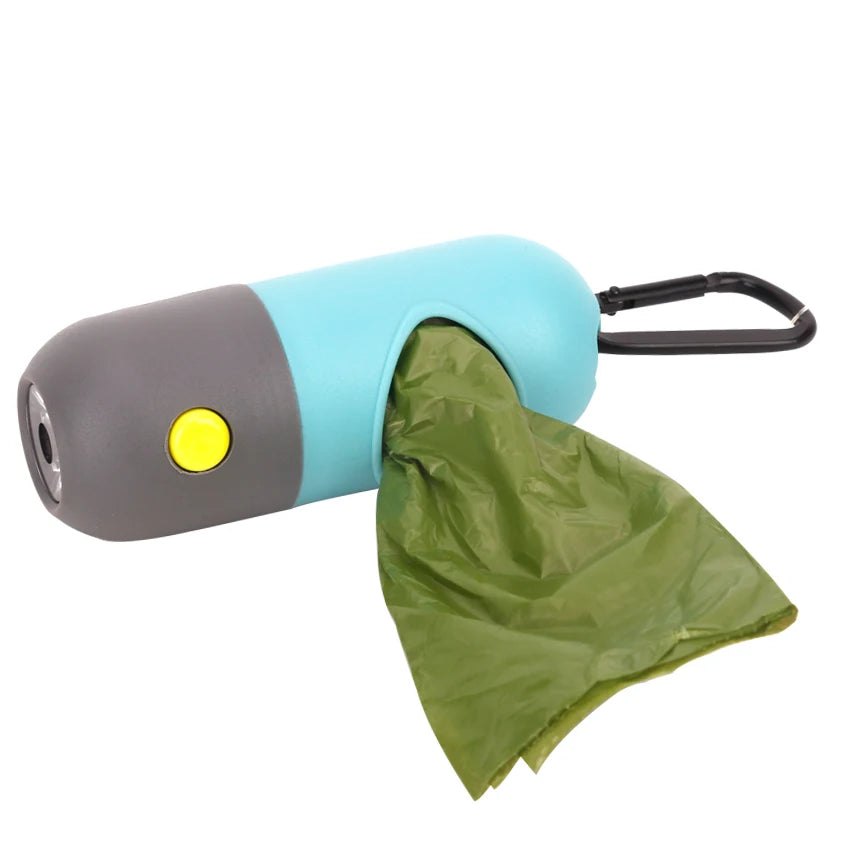 Dog Poop Bags and Dispenser with LED light