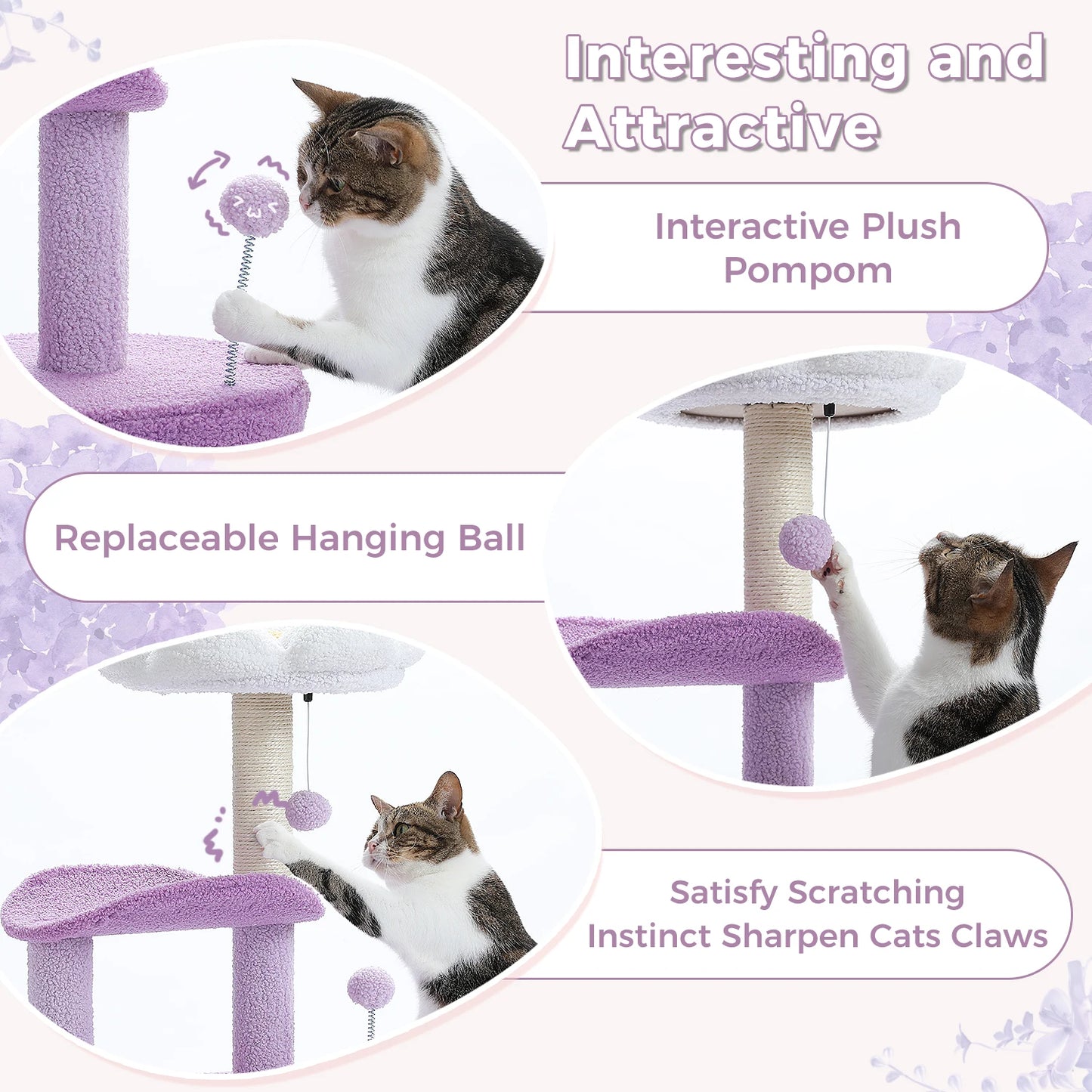Cat Tower with Sisal Scratching Post