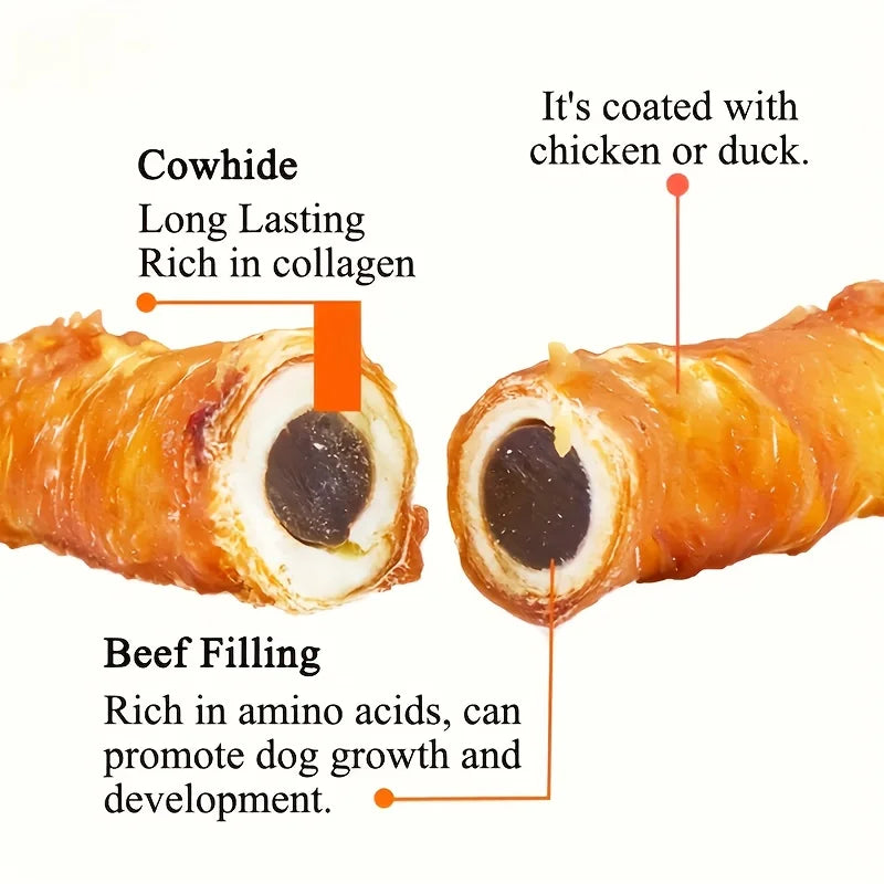 2-Pack Chicken Wrapped Cowhide Stick