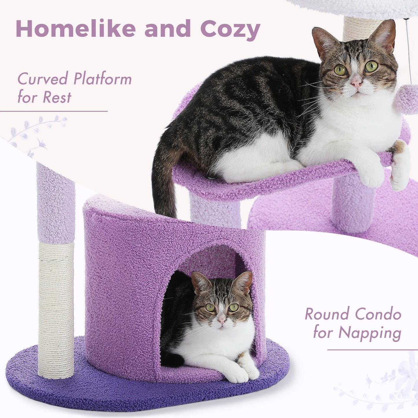 Cat Tower with Sisal Scratching Post