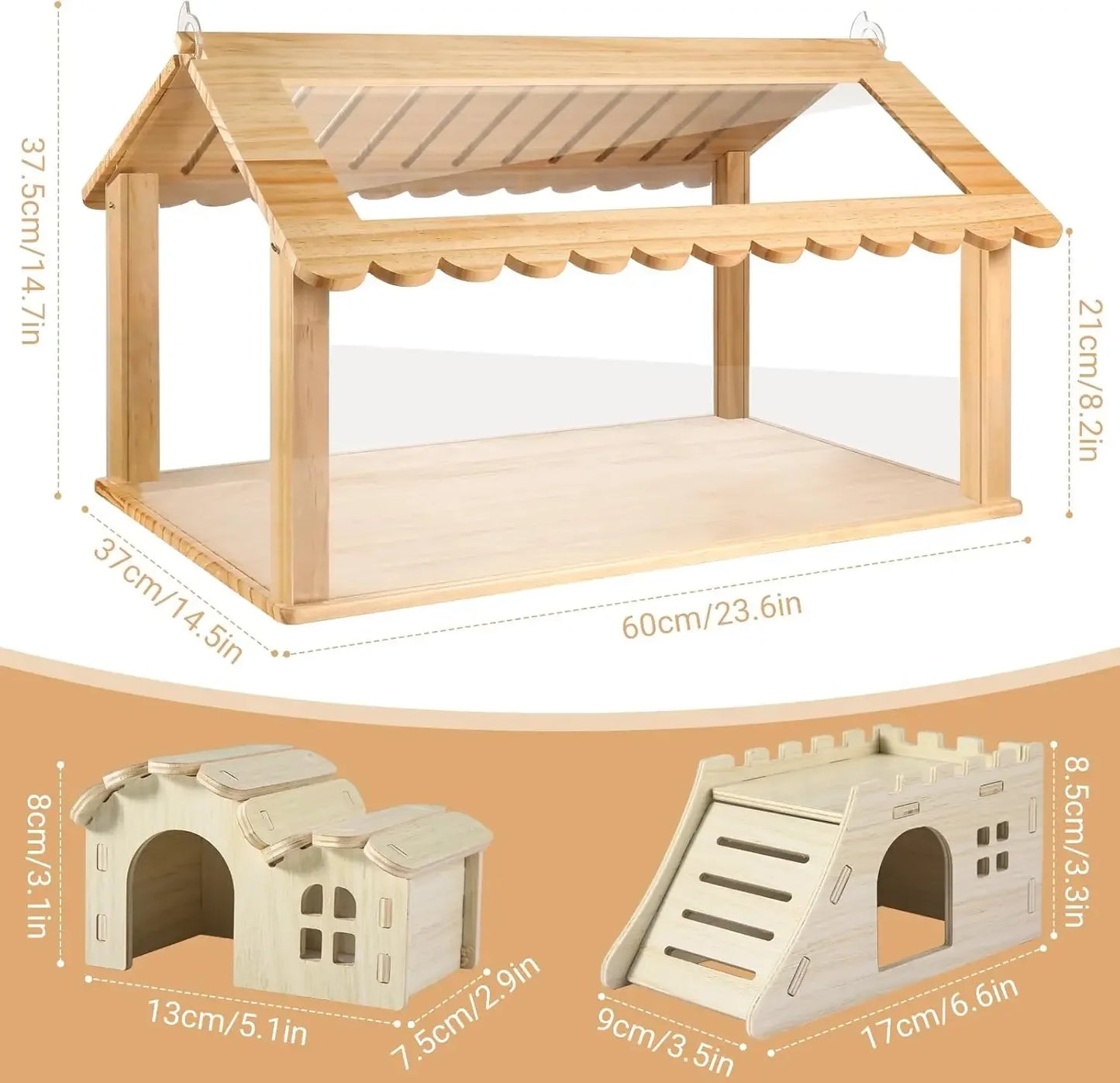 Rabbit Hutch with 2 Large Rooms