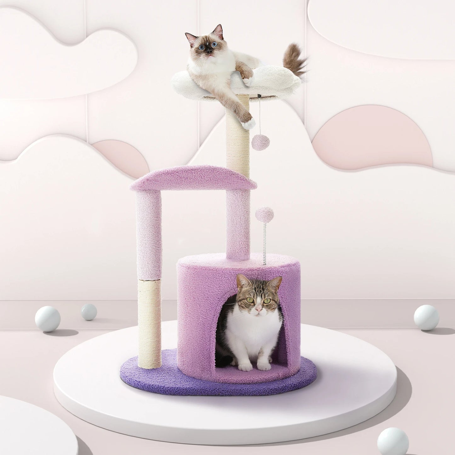 Cat Tower with Sisal Scratching Post