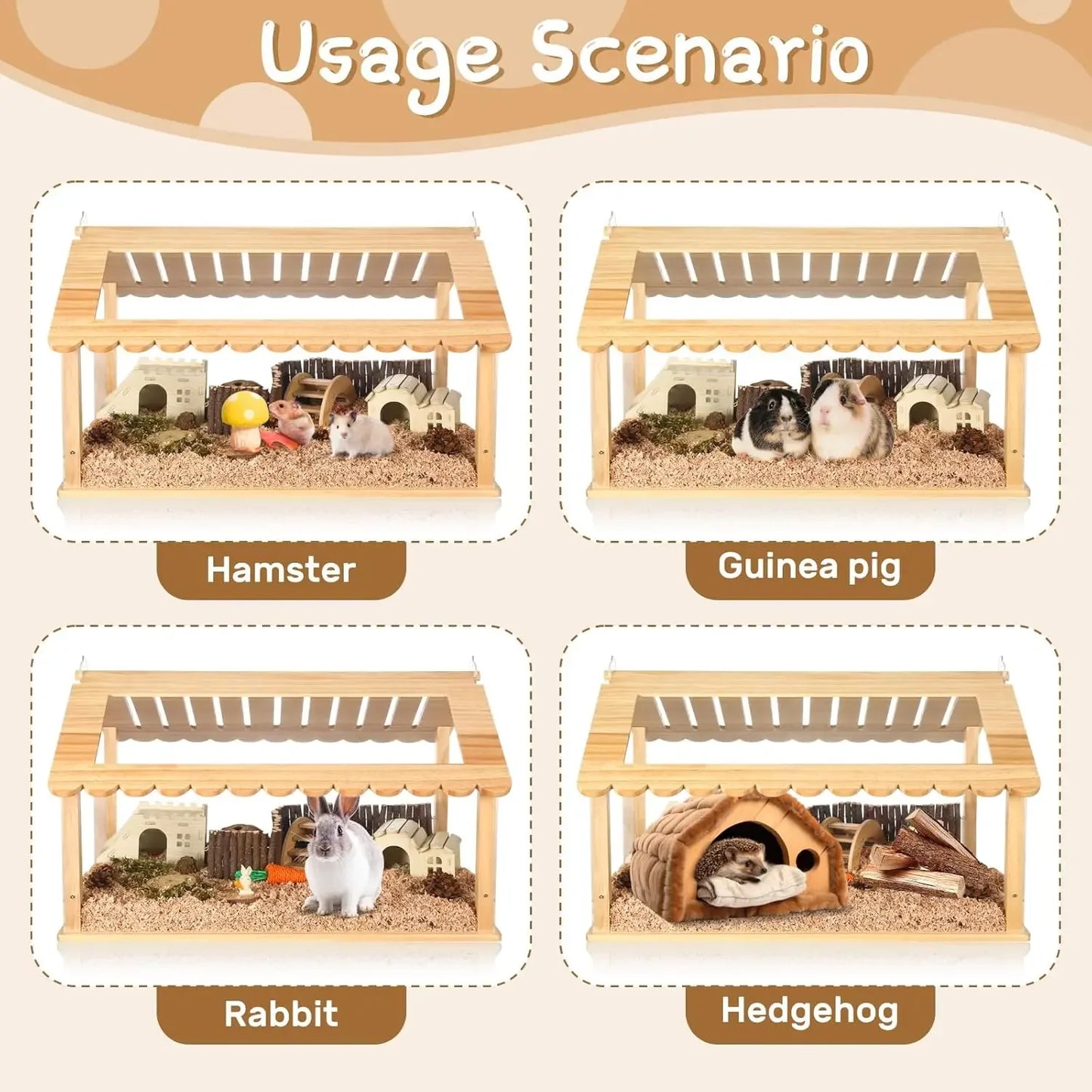 Rabbit Hutch with 2 Large Rooms