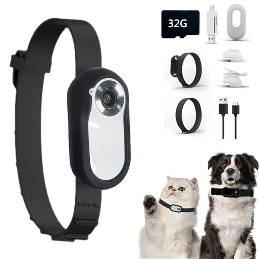USB Rechargeable, Adjustable Pet Camera Collar
