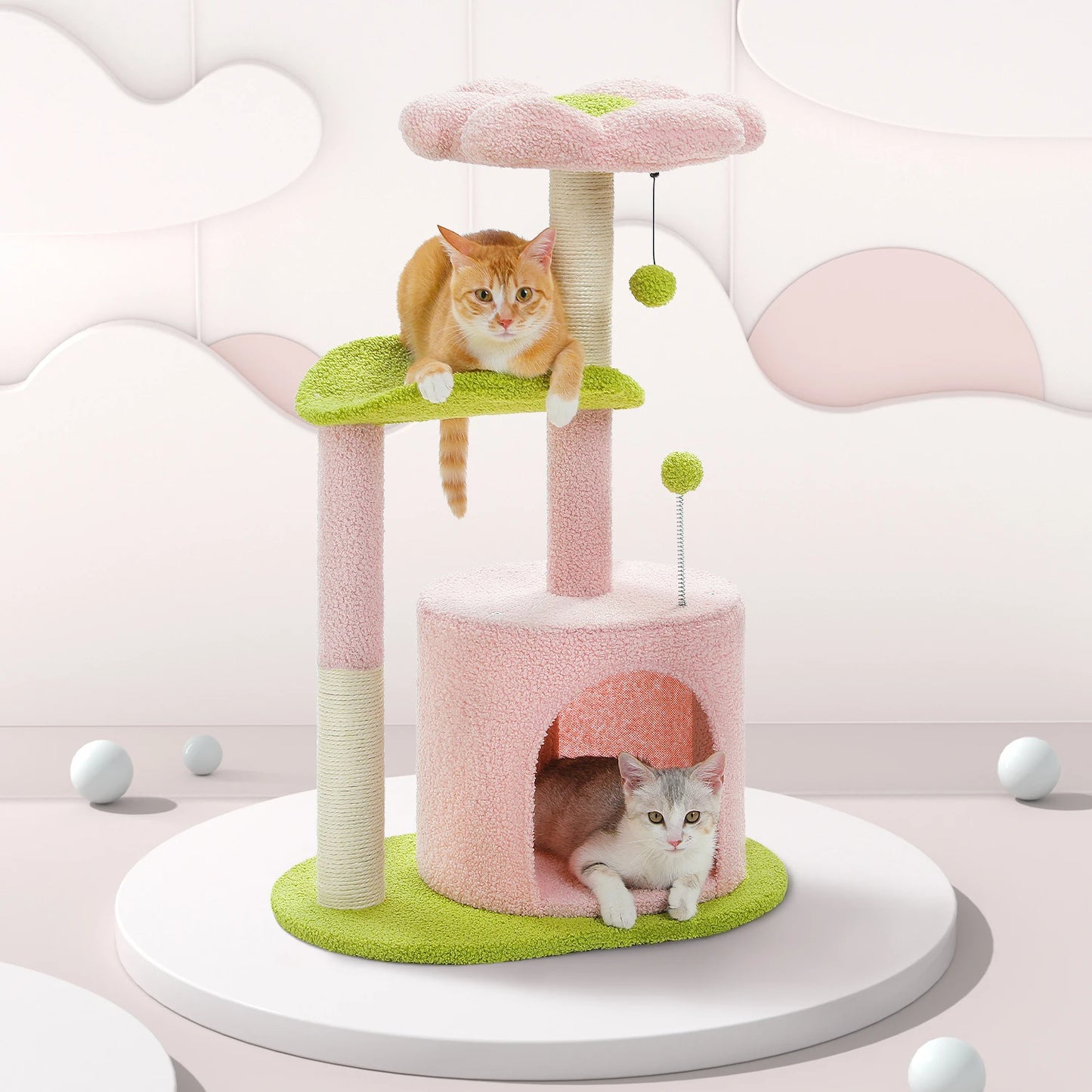 Cat Tower with Sisal Scratching Post
