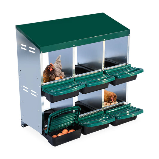 6 Pull Out Chicken Nesting Boxes