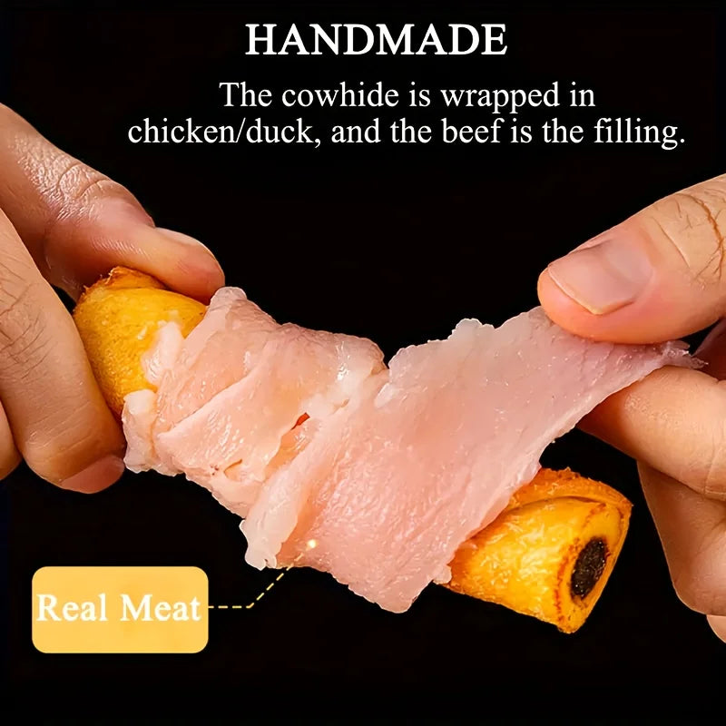 2-Pack Chicken Wrapped Cowhide Stick